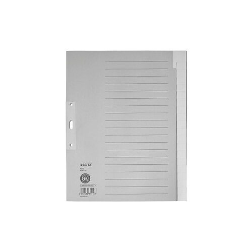 AKTION: LEITZ Ordnerregister 1220 DIN A4 Vollformat, Überbreite blanko grau 20-teilig, 5 Satz mit Prämie nach Registrierung