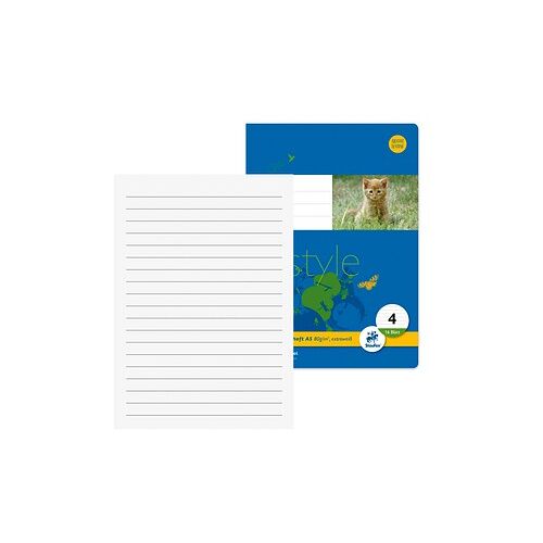 Staufen® Schulhefte Lineatur 4 liniert DIN A5 ohne Rand, 16 Blatt, 10 St.