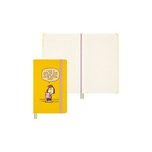 MOLESKINE Notizbuch Peanuts Paddy ca. DIN A5 liniert, orange Hardcover 176 Seiten, 1 St.