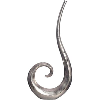 Wohnling Vase 100cm Aluminium Silber Spirale Blumenvase Modern Groß Handgefertigt Wohnling Vase 100cm Aluminium Silber Spirale Blumenvase Modern Groß Handgefertigt