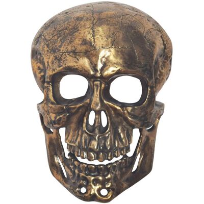 Wohnling Wanddeko Totenkopf Aluminium Gold 41cm Schädel Modern Wandskulptur Wohnaccessoire Wohnling Wanddeko Totenkopf Aluminium Gold 41cm Schädel Modern Wandskulptur Wohnaccessoire