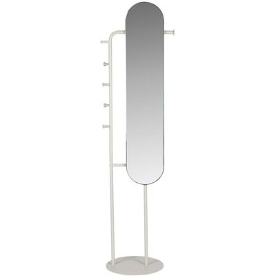 Standspiegel Vero Beige mit Garderobe Design von Zuiver Standspiegel Vero Beige mit Garderobe Design von Zuiver