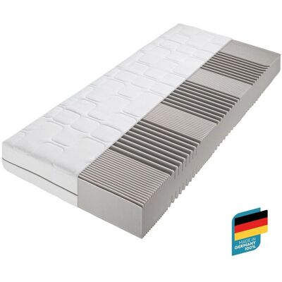 BECO Grand Master Matratze - 90x200 cm, Weiß, 26cm Hoch, Ergonomische Zonen BECO Grand Master Matratze - 90x200 cm, Weiß, 26cm Hoch, Ergonomische Zonen