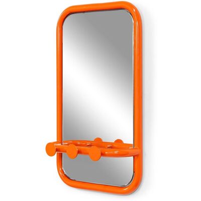 Spinder Design Retro Spiegel - Orange - Kleine - Vintage Spinder Design Retro Spiegel - Orange - Kleine - Vintage