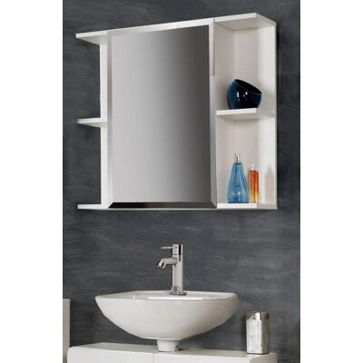 Badschrank Spiegelschrank AVEO 1 Tür, Front weiß Hochglanz, von Forte Badschrank Spiegelschrank AVEO 1 Tür, Front weiß Hochglanz, von Forte