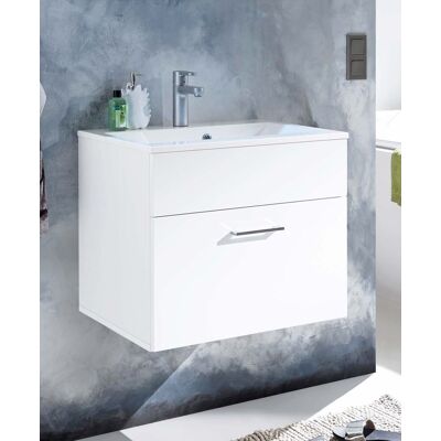 BEGA Badezimmer Kommode SPLASH 60 mit Waschbecken 2-tlg Set. Weiß BEGA Badezimmer Kommode SPLASH 60 mit Waschbecken 2-tlg Set. Weiß