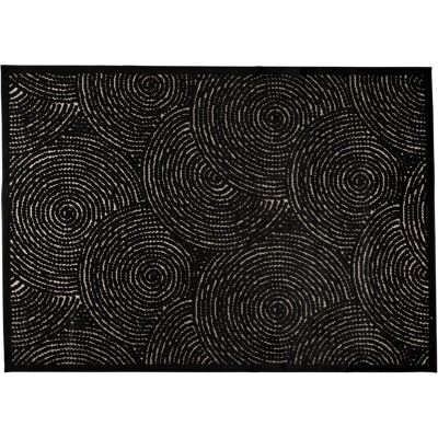 Dutchbone Dots Teppich 200x300 Schwarz - Teppich Dutchbone Dots Teppich 200x300 Schwarz - Teppich