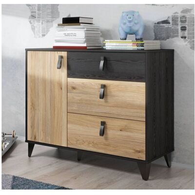 Kommode Sideboard LYA Optik: Mauvella / Cabezone Eiche, von Forte Kommode Sideboard LYA Optik: Mauvella / Cabezone Eiche, von Forte