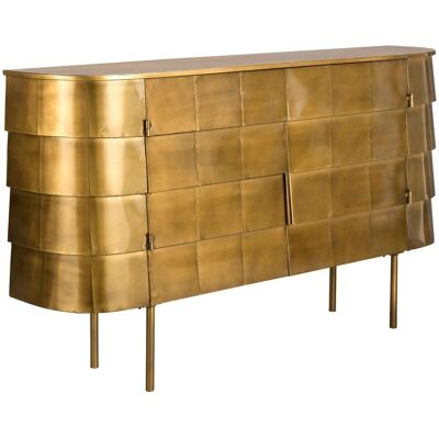 Sideboard Hanna aus Metall mit goldener Oberfläche von Dutchbone Sideboard Hanna aus Metall mit goldener Oberfläche von Dutchbone