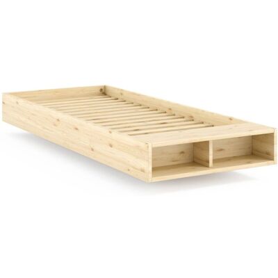 Karup Schwebebett Massivholzbett MERGE BED 90 x 200 cm Einzelbett Kiefer natur Karup Schwebebett Massivholzbett MERGE BED 90 x 200 cm Einzelbett Kiefer natur