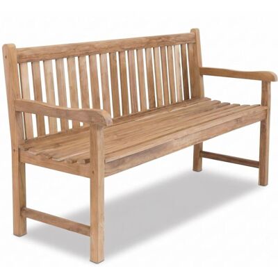 Linder Exclusiv Massive Teakholzbank Picadelly 150 cm Gartenbank mit Armlehne Linder Exclusiv Massive Teakholzbank Picadelly 150 cm Gartenbank mit Armlehne