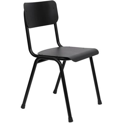 Gartenstuhl Stapelstuhl BACK TO SCHOOL OUTDOOR Black von ZUIVER Gartenstuhl Stapelstuhl BACK TO SCHOOL OUTDOOR Black von ZUIVER