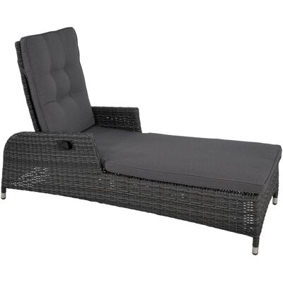 Lesli Living Gartenliege Sonnenliege SOHO FORTE inkl. Auflage - Anthrazit Lesli Living Gartenliege Sonnenliege SOHO FORTE inkl. Auflage - Anthrazit