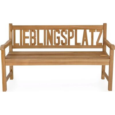 Garden Pleasure Teak Gartenbank LIEBLINGSPLATZ 150 cm 3-sitzig mit Armlehne Garden Pleasure Teak Gartenbank LIEBLINGSPLATZ 150 cm 3-sitzig mit Armlehne