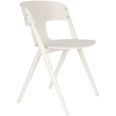 Gartenstuhl Horizon 4er-Set, Off-White aus Polypropylen von Zuiver Gartenstuhl Horizon 4er-Set, Off-White aus Polypropylen von Zuiver