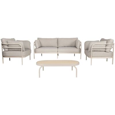 Zuiver Gartenmöbel-Set Vista mit Sofa & Coffee Table, Aluminium Beige Zuiver Gartenmöbel-Set Vista mit Sofa & Coffee Table, Aluminium Beige