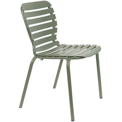 Gartenstuhl Vondel im 2er-Set, Grün aus Aluminium von Zuiver Gartenstuhl Vondel im 2er-Set, Grün aus Aluminium von Zuiver