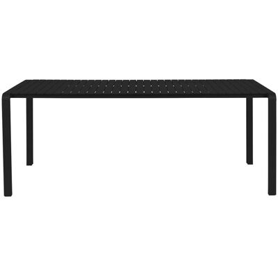 Gartentisch Vondel 214x97 cm, Schwarz aus Aluminium von Zuiver Gartentisch Vondel 214x97 cm, Schwarz aus Aluminium von Zuiver