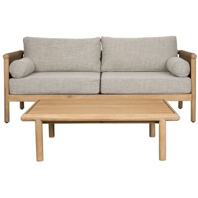 DutchBone Gartenmöbel-Set Oasis mit Sofa & Tisch aus Akazienholz, Beige DutchBone Gartenmöbel-Set Oasis mit Sofa & Tisch aus Akazienholz, Beige