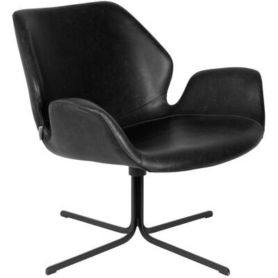 NIKKI ALL BLACK Lounge Sessel Relaxsessel von ZUIVER NIKKI ALL BLACK Lounge Sessel Relaxsessel von ZUIVER