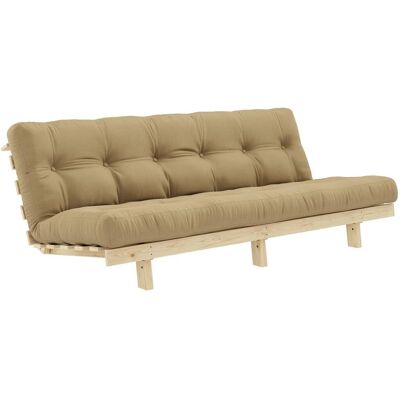 Karup Klappcouch LEAN Funktionssofa Sofa Polster Wheatbeige Gestell Kiefer massiv unbehandelt Karup Klappcouch LEAN Funktionssofa Sofa Polster Wheatbeige Gestell Kiefer massiv unbehandelt