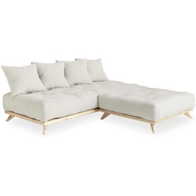 Ecksofa SENZA Sofa aus DAYBED mit Hocker Gestell Kiefer natur Polster Natural Karup Ecksofa SENZA Sofa aus DAYBED mit Hocker Gestell Kiefer natur Polster Natural Karup