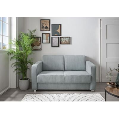 Benformato Schlafsofa Funktionssofa MIA Stoff Cord mit getrennten Liegeflächen in Aqua Benformato Schlafsofa Funktionssofa MIA Stoff Cord mit getrennten Liegeflächen in Aqua