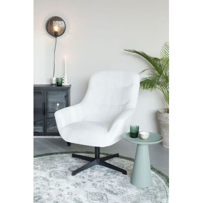 Trendmöbel24 Zuiver Lounge Sessel YUKI drehbar mit angesagten Bouclé Stoff Weiß Trendmöbel24 Zuiver Lounge Sessel YUKI drehbar mit angesagten Bouclé Stoff Weiß