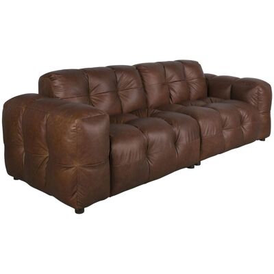 HACKMAN 3-Sitzer Sofa Echtleder dunkelbraun von DUTCHBONE HACKMAN 3-Sitzer Sofa Echtleder dunkelbraun von DUTCHBONE