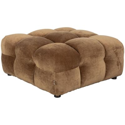HACKMAN Hocker 100 x 100 cm Velours Cognac von DUTCHBONE HACKMAN Hocker 100 x 100 cm Velours Cognac von DUTCHBONE