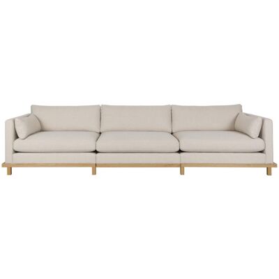 BLOSSOM 4,5-Sitzer Sofa von ZUIVER Stoff Sand Gestell Eiche hell BLOSSOM 4,5-Sitzer Sofa von ZUIVER Stoff Sand Gestell Eiche hell