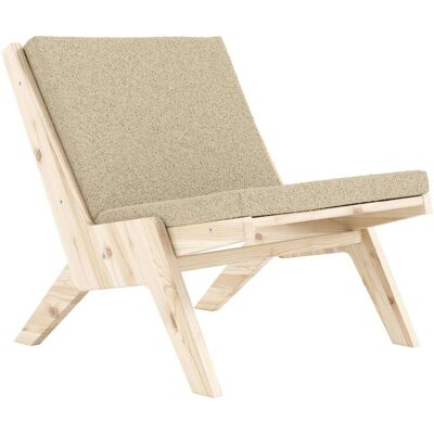 Design Sessel SWAY Lounge Chair Polster Pebble Beige Kiefer unbehandelt von Karup Design Sessel SWAY Lounge Chair Polster Pebble Beige Kiefer unbehandelt von Karup