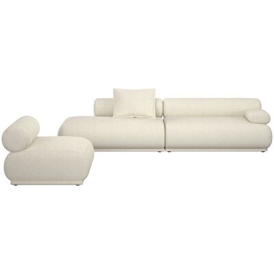 Zuiver Sofa Rembrandt 4,5-Sitzer Beige mit weichem Rippstoff-Bezug Zuiver Sofa Rembrandt 4,5-Sitzer Beige mit weichem Rippstoff-Bezug