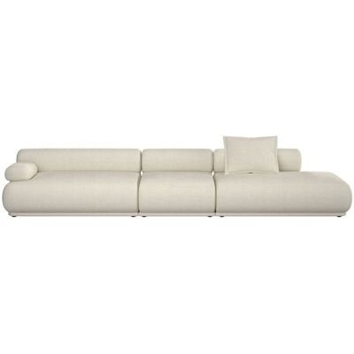 Sofa Rembrandt 4,5-Sitzer Links, Beige mit Rippstoff-Bezug von Zuiver Sofa Rembrandt 4,5-Sitzer Links, Beige mit Rippstoff-Bezug von Zuiver