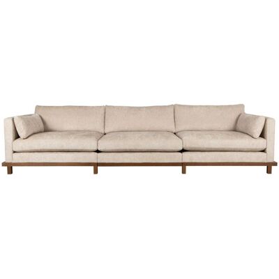 Zuiver Sofa Blossom 4,5-Sitzer Sand mit Eichenholz-Gestell im Japandi-Design Zuiver Sofa Blossom 4,5-Sitzer Sand mit Eichenholz-Gestell im Japandi-Design
