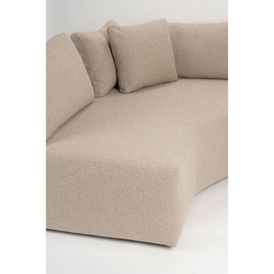 Sofa Prosper Left in Cappuccino mit Longchair-Element von Zuiver Sofa Prosper Left in Cappuccino mit Longchair-Element von Zuiver