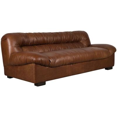 Sofa Douglas 3-Sitzer aus Leder in Chocolate Braun von Dutchbone Sofa Douglas 3-Sitzer aus Leder in Chocolate Braun von Dutchbone