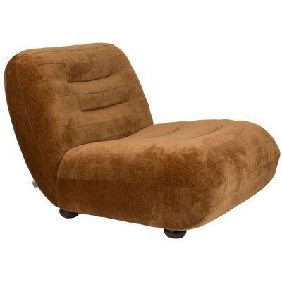 Dutchbone Wyatt - Sessel - Samt und Holz - Braun Dutchbone Wyatt - Sessel - Samt und Holz - Braun