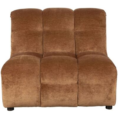 Sofa-Element Hackman Cognac, modularer Velours-Sessel von Dutchbone Sofa-Element Hackman Cognac, modularer Velours-Sessel von Dutchbone