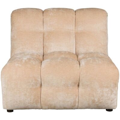 DutchBone Sofa-Element Hackman No Arm, Beige Velours mit Kiefernholz-Gestell DutchBone Sofa-Element Hackman No Arm, Beige Velours mit Kiefernholz-Gestell