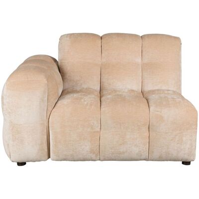 Sofa-Element Hackman mit Armlehne links, Velours Beige von Dutchbone Sofa-Element Hackman mit Armlehne links, Velours Beige von Dutchbone