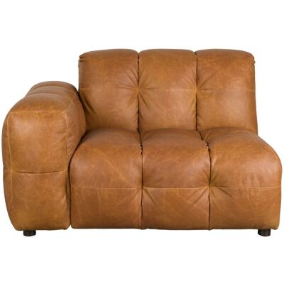 DutchBone Sofa-Element Hackman mit Armlehne links: Modulares Ledersofa in Cognac DutchBone Sofa-Element Hackman mit Armlehne links: Modulares Ledersofa in Cognac