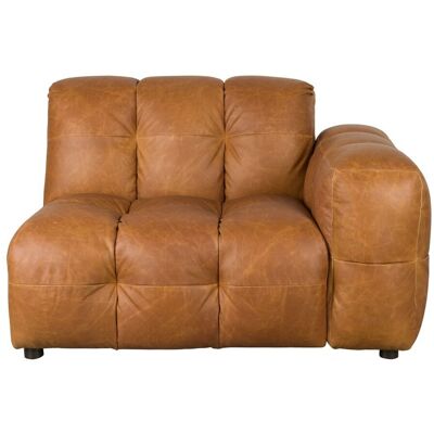 Sofa-Element Hackman mit rechter Armlehne, Cognac-Leder von Dutchbone Sofa-Element Hackman mit rechter Armlehne, Cognac-Leder von Dutchbone