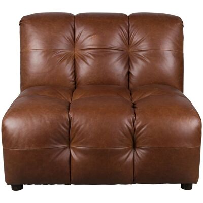 DutchBone Modulares Sofa-Element Hackman ohne Armlehne aus Leder, Schokobraun DutchBone Modulares Sofa-Element Hackman ohne Armlehne aus Leder, Schokobraun