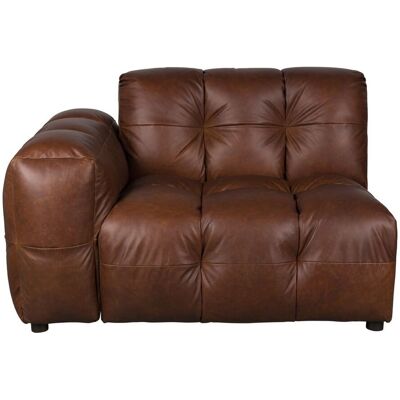 Sofa-Element Hackman mit Armlehne links, Leder Chocolate, Dutchbone Sofa-Element Hackman mit Armlehne links, Leder Chocolate, Dutchbone