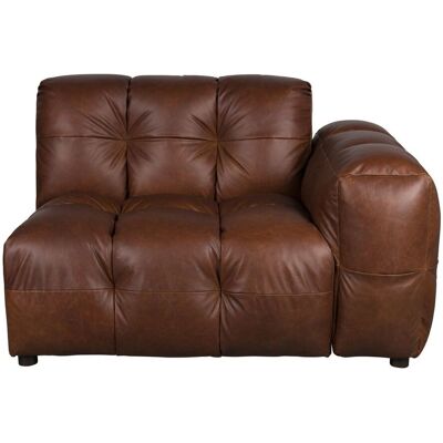 Sofa-Element Hackman mit Armlehne rechts in Leder Chocolate Dutchbone Sofa-Element Hackman mit Armlehne rechts in Leder Chocolate Dutchbone