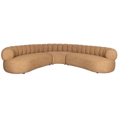 DutchBone Sofa Duvane 7-Sitzer Braun mit Eukalyptusholz-Gestell im Boho-Chic DutchBone Sofa Duvane 7-Sitzer Braun mit Eukalyptusholz-Gestell im Boho-Chic