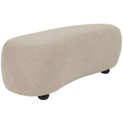 Trendmöbel24 Hocker Noxx Beige mit Teddy-Stoff, 2 Sitzplätze für Wohnzimmer Trendmöbel24 Hocker Noxx Beige mit Teddy-Stoff, 2 Sitzplätze für Wohnzimmer