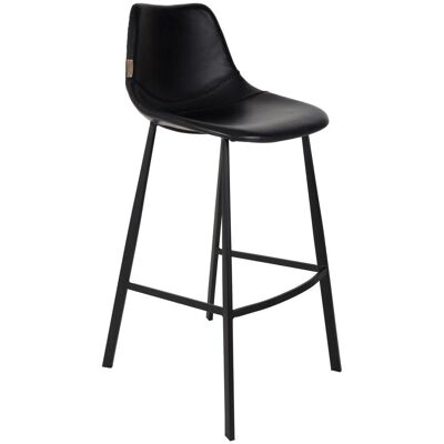 Barhocker FRANKY Kunstleder Vintage schwarz von DutchBone Barhocker FRANKY Kunstleder Vintage schwarz von DutchBone