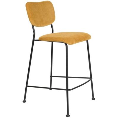 Tresenhocker BENSON OCHRE von ZUIVER mit trendigen Cordstoff Tresenhocker BENSON OCHRE von ZUIVER mit trendigen Cordstoff